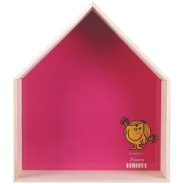 Etagères en bois maison Monsieur Madame (Lot de 2)