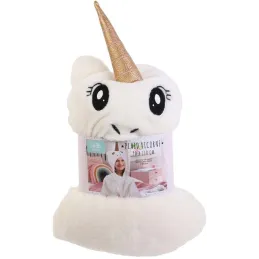 Plaid enfant en polyester Licorne