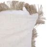 Coussin à franges en raphia 40 cm