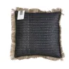 Coussin à franges en raphia 40 cm