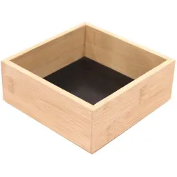 Rangement en bois pour tiroir fond noir