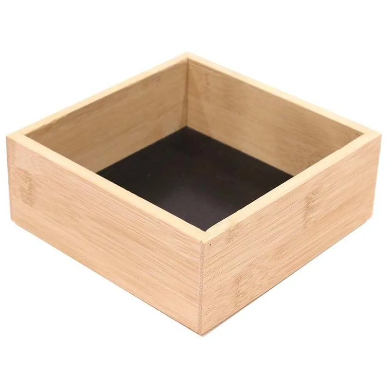 Rangement en bois pour tiroir fond noir