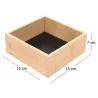 Rangement en bois pour tiroir fond noir