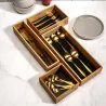 Rangement en bois pour tiroir fond noir
