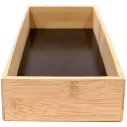 Rangement en bois pour tiroir fond noir