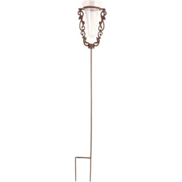 Pluviomètre de jardin en verre avec support en fonte