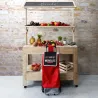 Chariot shopping en polyester 6 roues