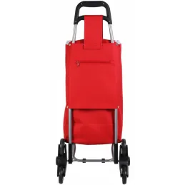 Chariot shopping en polyester 6 roues