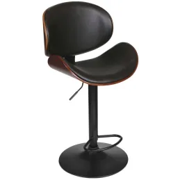 Chaise de bar bois et PU Reno