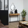 Console en bois et métal Abbott
