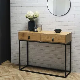 Console en bois et métal Abbott