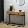 Console en bois et métal Abbott