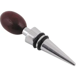 Bouchon à vin 10cm en acier et bois