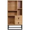 Bibliothèque en bois et métal Abbott