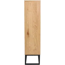 Bibliothèque en bois et métal Abbott