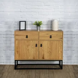 Buffet aspect bois et métal Abbott