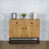 Buffet aspect bois et métal Abbott
