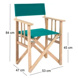 Fauteuil pliable réalisateur en eucalyptus