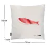Coussin 100% coton 50 cm Poisson
