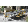 Fauteuil en aluminium Duca (Lot de 6)
