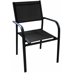 Fauteuil en aluminium Duca (Lot de 6)