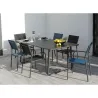 Fauteuil en aluminium Duca (Lot de 6)