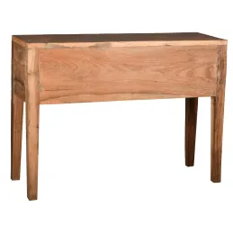 Console en bois recyclé et métal 6 tiroirs