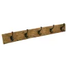Patère en bois recyclé et métal