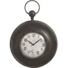 Horloge en métal et verre