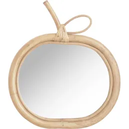 Miroir en rotin Pomme