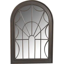 Miroir en métal à motif