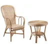 Petit salon en manau et moelle de rotin