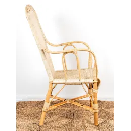 Petit salon en manau et moelle de rotin