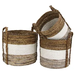 Cache-pots en raphia (Lot de 3)