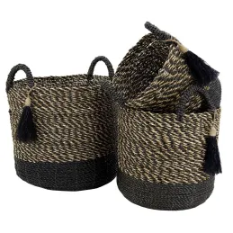 Cache-pots en raphia (Lot de 3)