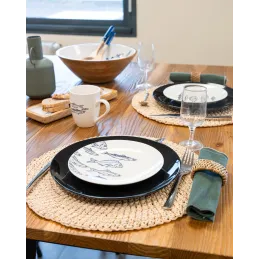 Set de table en papier cordé (Lot de 6)