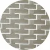 Paravent en nylon blanc et gris clair