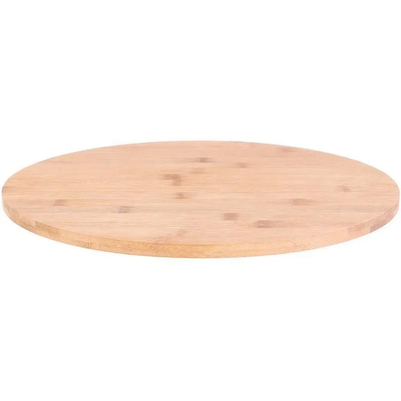 Plateau rond tournant en bambou Green attitude