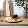 Plateau rond tournant en bambou Green attitude