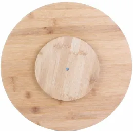 Plateau rond tournant en bambou Green attitude