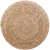 Pouf jonc de mer blue lagoon