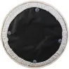 Pouf jonc de mer blue lagoon
