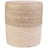 Pouf jonc de mer blue lagoon