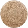 Pouf jonc de mer blue lagoon