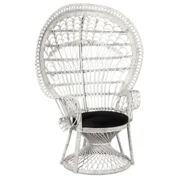Fauteuil Emmanuelle en rotin Paon
