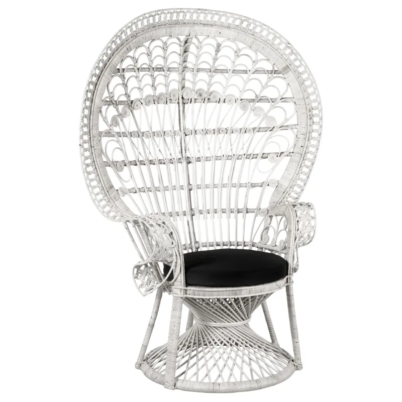 Fauteuil Emmanuelle en rotin Paon
