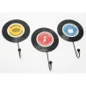 Patères vinyle en métal (Lot de 3)
