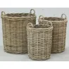 Cache-pots hauts en poelet (Lot de 3)