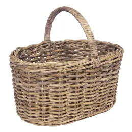Panier en poelet gris 41 x 31 x 22 cm