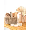 Panier en poelet gris 41 x 31 x 22 cm